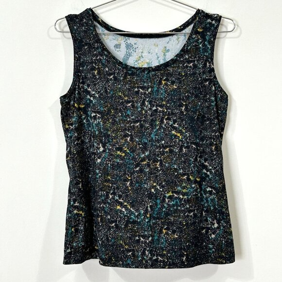 VTG 212 COLLECTION Abstract Print Stretch Sleeveless Blouse Top WOMENS Small - Picture 1 of 10